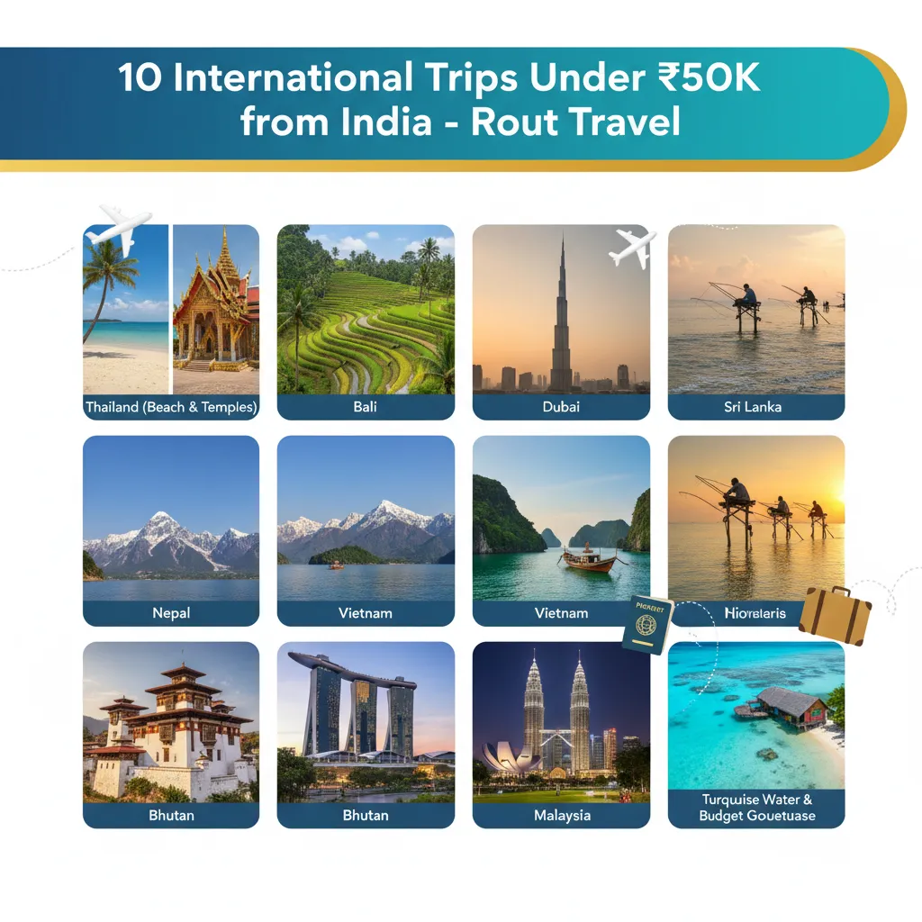 International trips under 50k from India